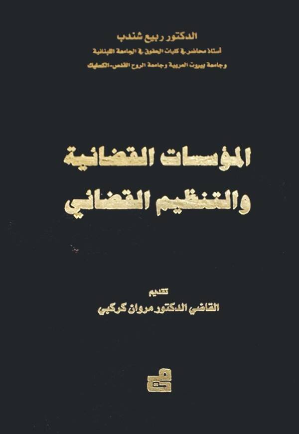 المؤسسات القضائية والتنظيم القضائي