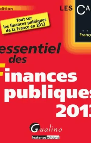 L'essentiel des Finances publiques 2013
